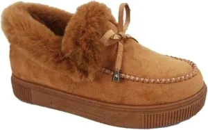 Ankle Boots For Women Comfy Snow Boots Winter Warm Short Booties Fur Lined Slip On Comfortable Warm Loafers Shoes