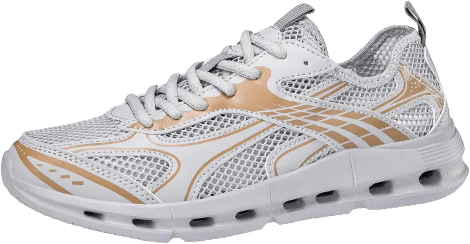 Arch Support Fitness Sneaker for Men Comfortable Breathable Lace Up Sneaker Men's Lightweight Cushion Sneakers