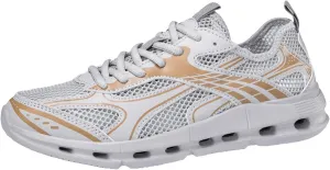 Arch Support Fitness Sneaker for Men Comfortable Breathable Lace Up Sneaker Men's Lightweight Cushion Sneakers
