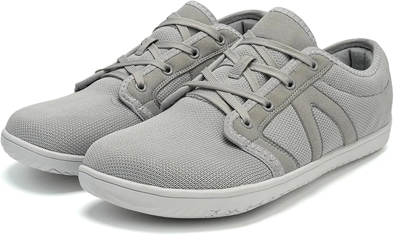 Arch Support Non Slip Minimalist Shoes for Men Breathable Elastic Fly Woven Mesh Sneaker Non Slip Walking Shoes