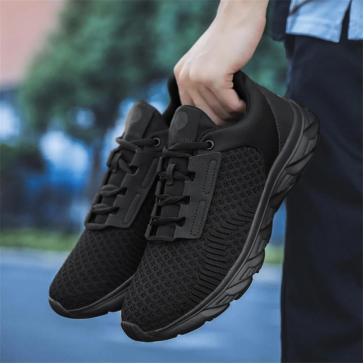 Arch Support Non Slip Minimalist Shoes for Men Comfortable Breathable Lace Up Sneaker Athletic Fashion Sneakers