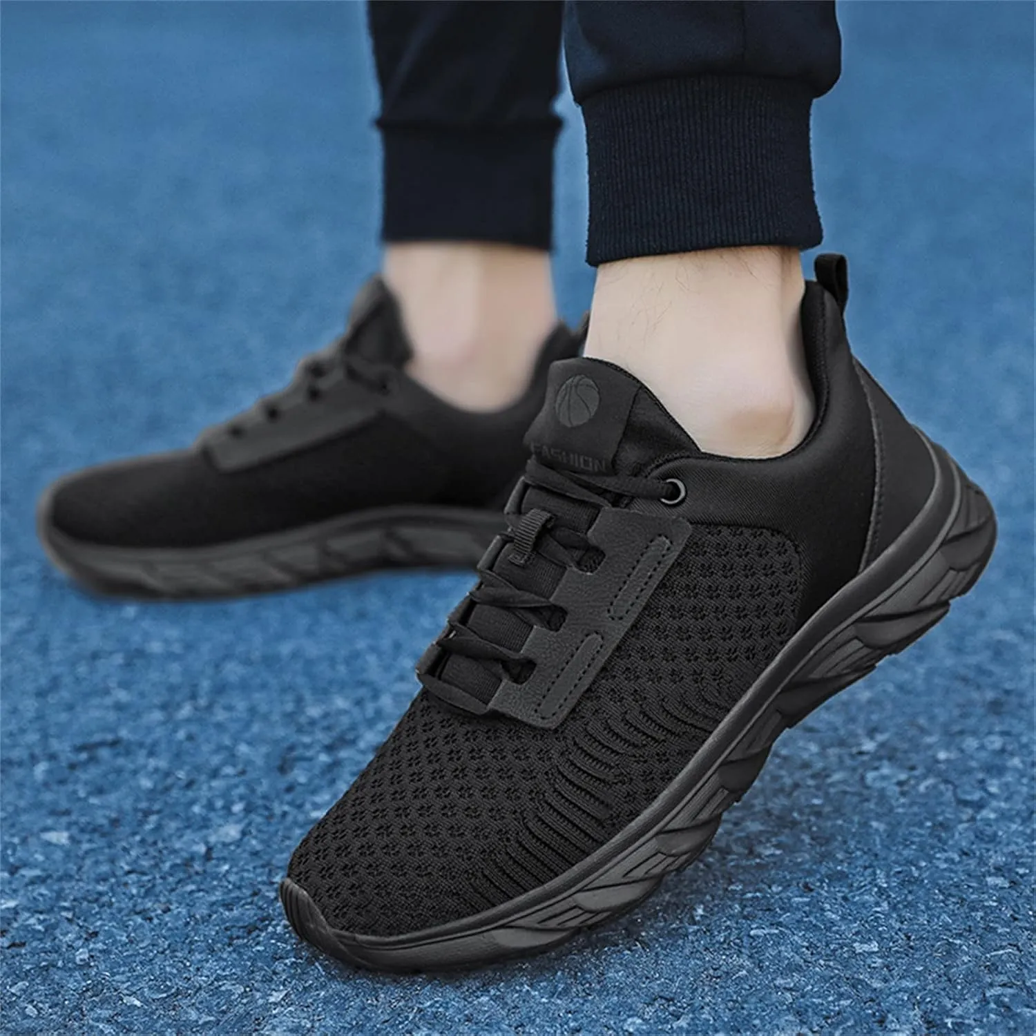 Arch Support Non Slip Minimalist Shoes for Men Comfortable Breathable Lace Up Sneaker Athletic Fashion Sneakers