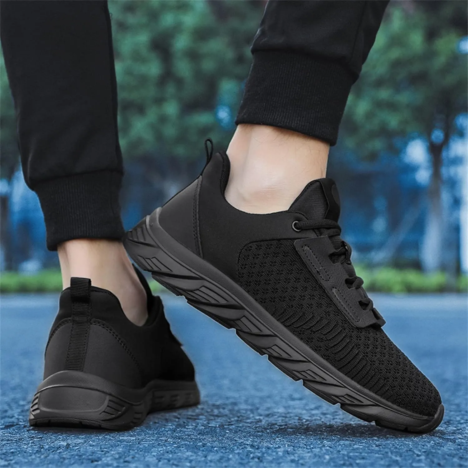 Arch Support Non Slip Minimalist Shoes for Men Comfortable Breathable Lace Up Sneaker Athletic Fashion Sneakers