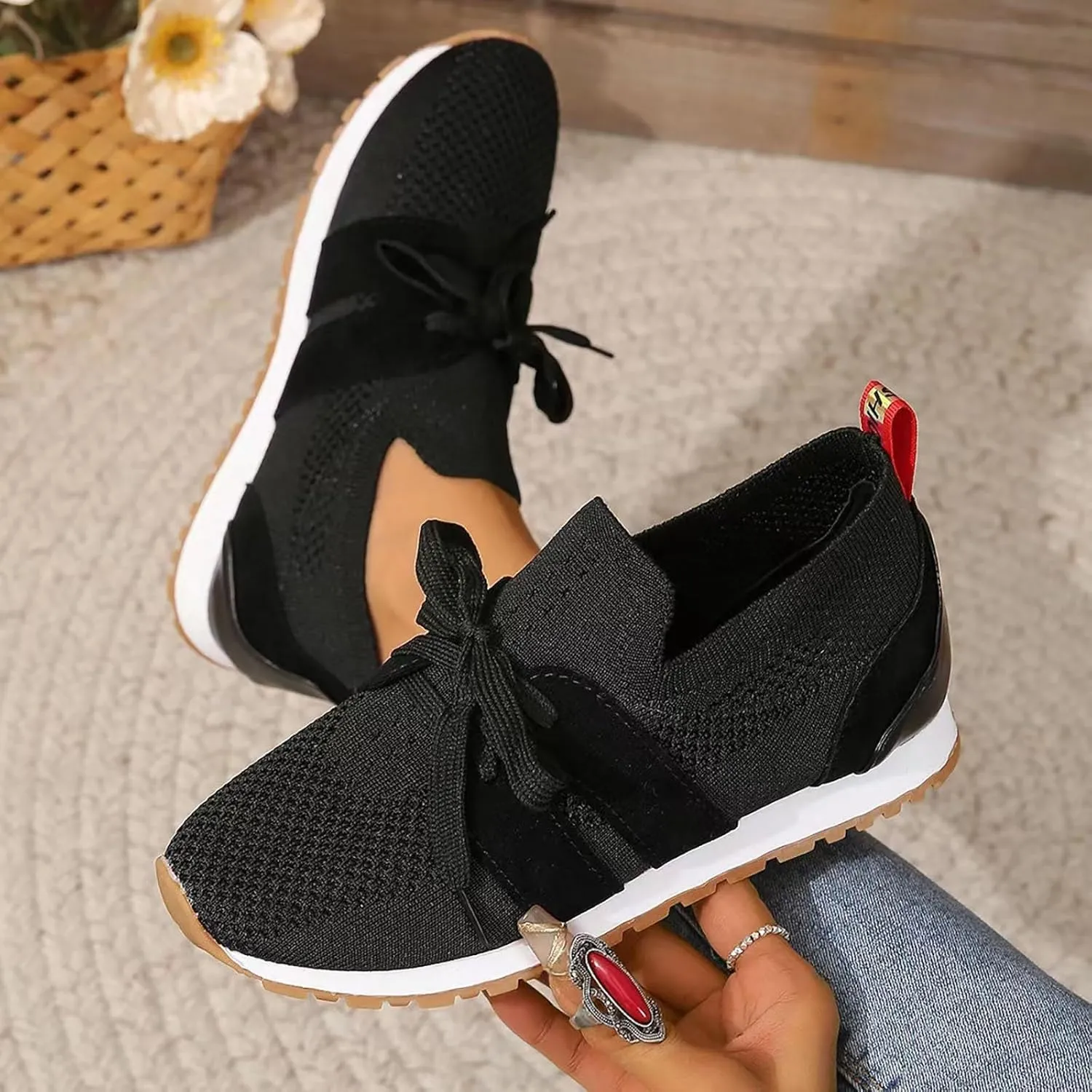 Arch Support Orthopedic Sneakers for Women Non Slip Cushion Fashion Running Tennis Shoes Versatile Dress Shoe