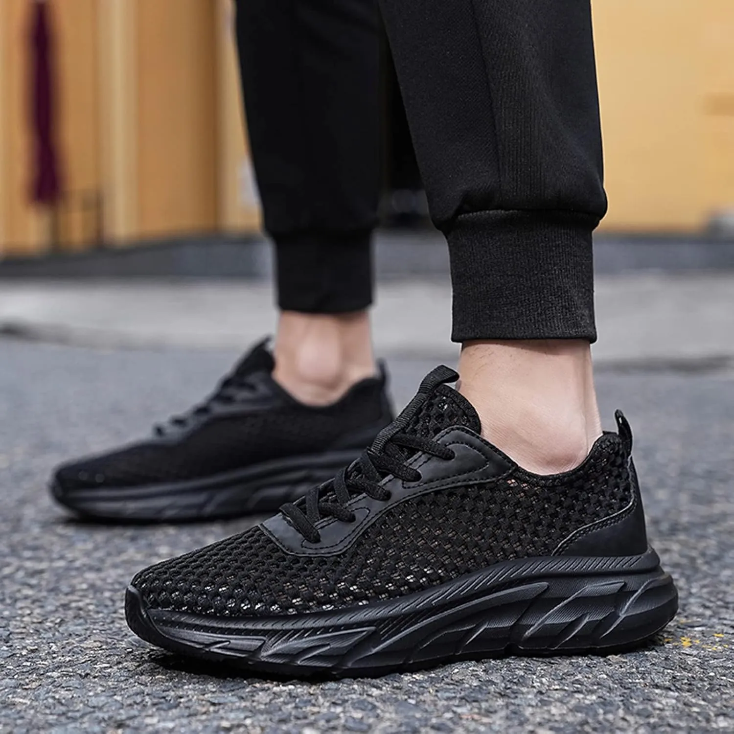 Arch Support Sports Shoes for Men Breathable and Light Outdoor Comfy Walking Shoe Lightweight Minimalist Shoes