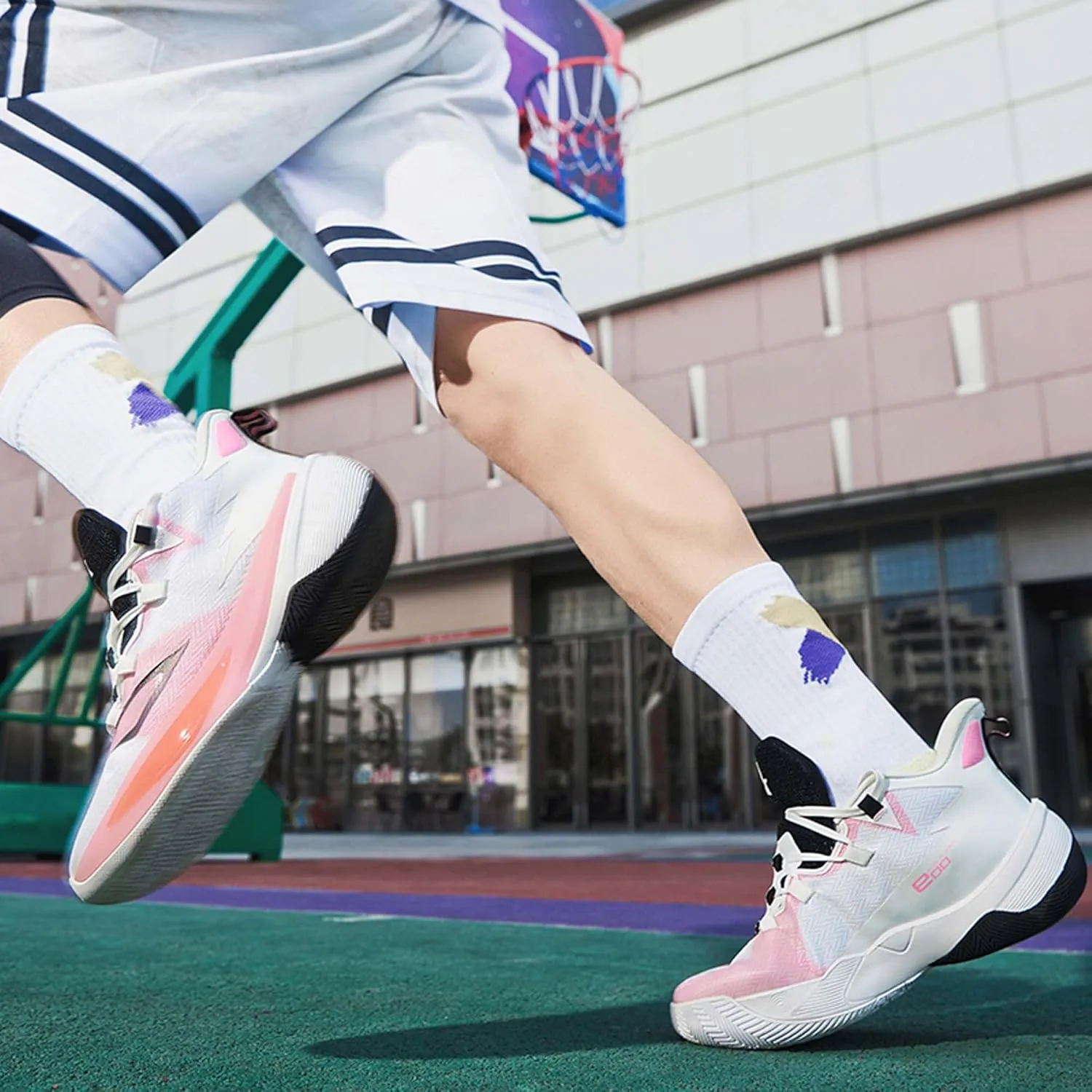 Basketball Men's Shoes Fashion Sneakers Breathable Training Running Shoes Men's Arch Support Basketball Shoes Non-Slip Casual Walking Sneakers