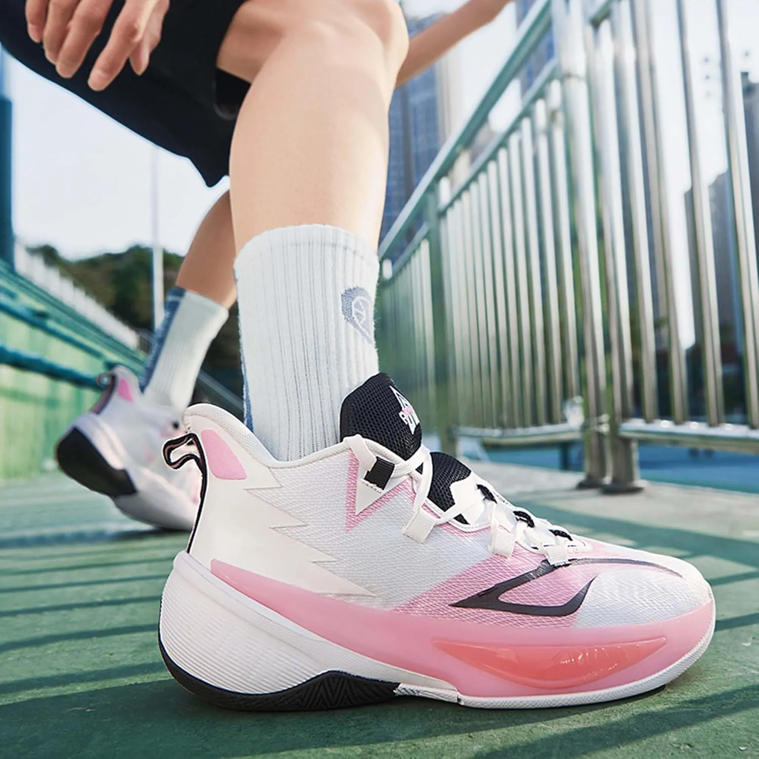 Basketball Men's Shoes Fashion Sneakers Breathable Training Running Shoes Men's Arch Support Basketball Shoes Non-Slip Casual Walking Sneakers