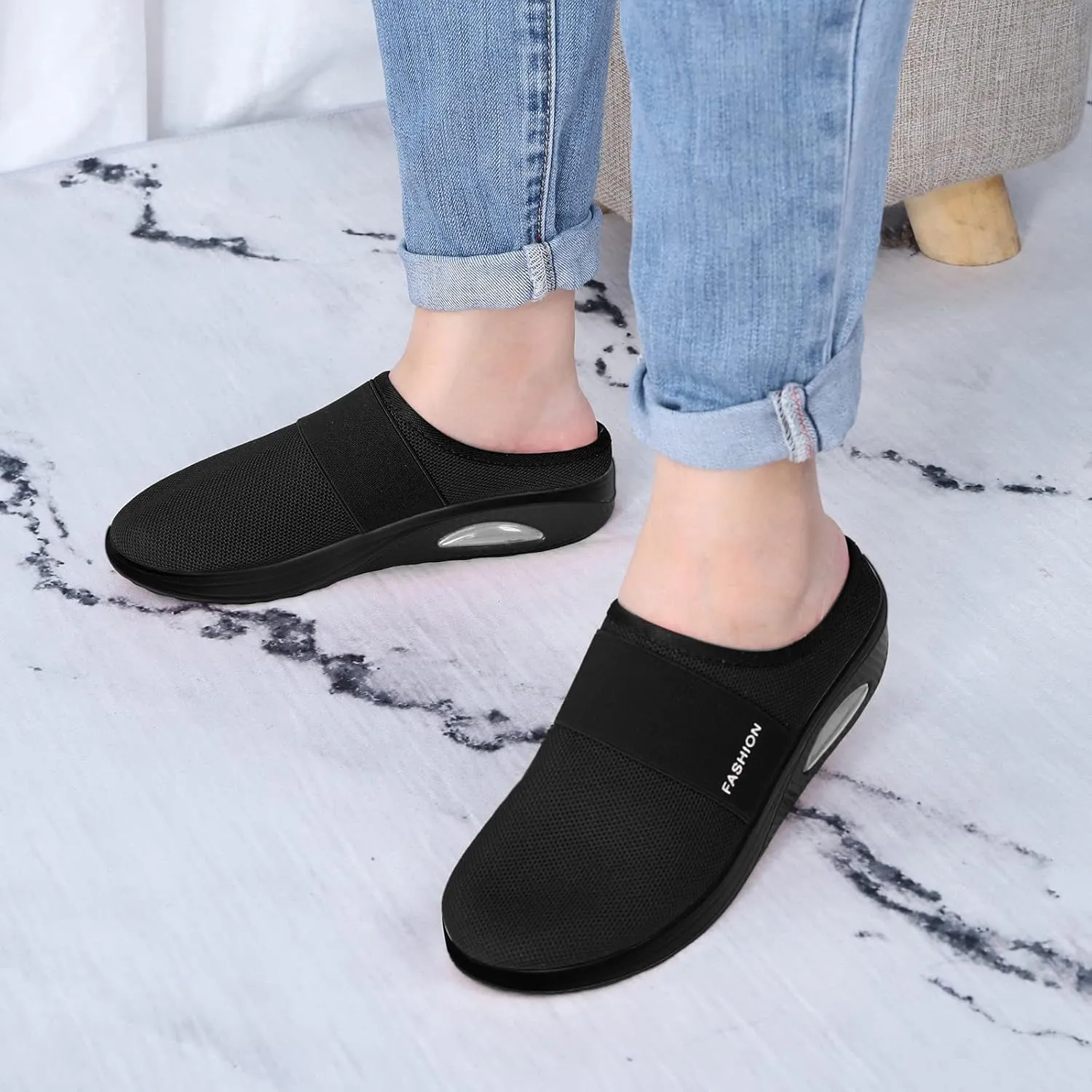 Black Sneakers for Women Workout Slip On Walking Shoes Women Size 5 Brown Walking Shoes for Women with Arch Support and Comfort Womens Slip On Sneakers Black Grey Women's Slip On Shoes Winter