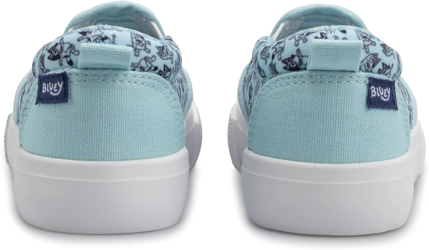 Bluey Ground Up Kids Slip On Sneakers Shoes Sizes Toddler