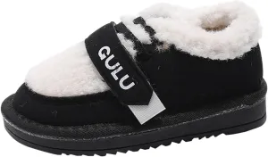 Boys Girls Winter Boots Toddler Snow Boots Kids Warm Fur Lined Boot Kids Ankle Boots Non-Slip Plush Thermal Booties