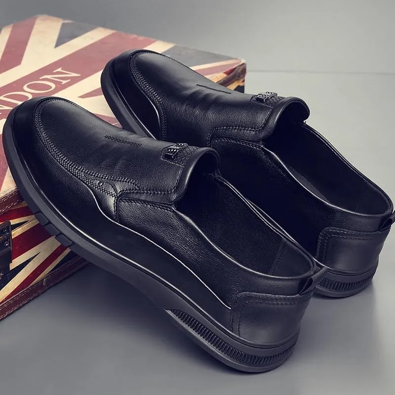 Breathable Men's Oxford Dress Shoes Business Formal Lace-Up Shoes with Cushioned Insole & Shock Absorbing Midsole