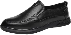 Breathable Men's Oxford Dress Shoes Business Formal Lace-Up Shoes with Cushioned Insole & Shock Absorbing Midsole