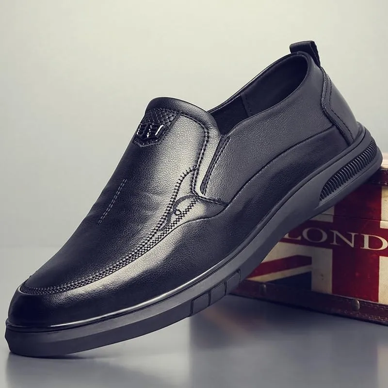 Breathable Men's Oxford Dress Shoes Business Formal Lace-Up Shoes with Cushioned Insole & Shock Absorbing Midsole