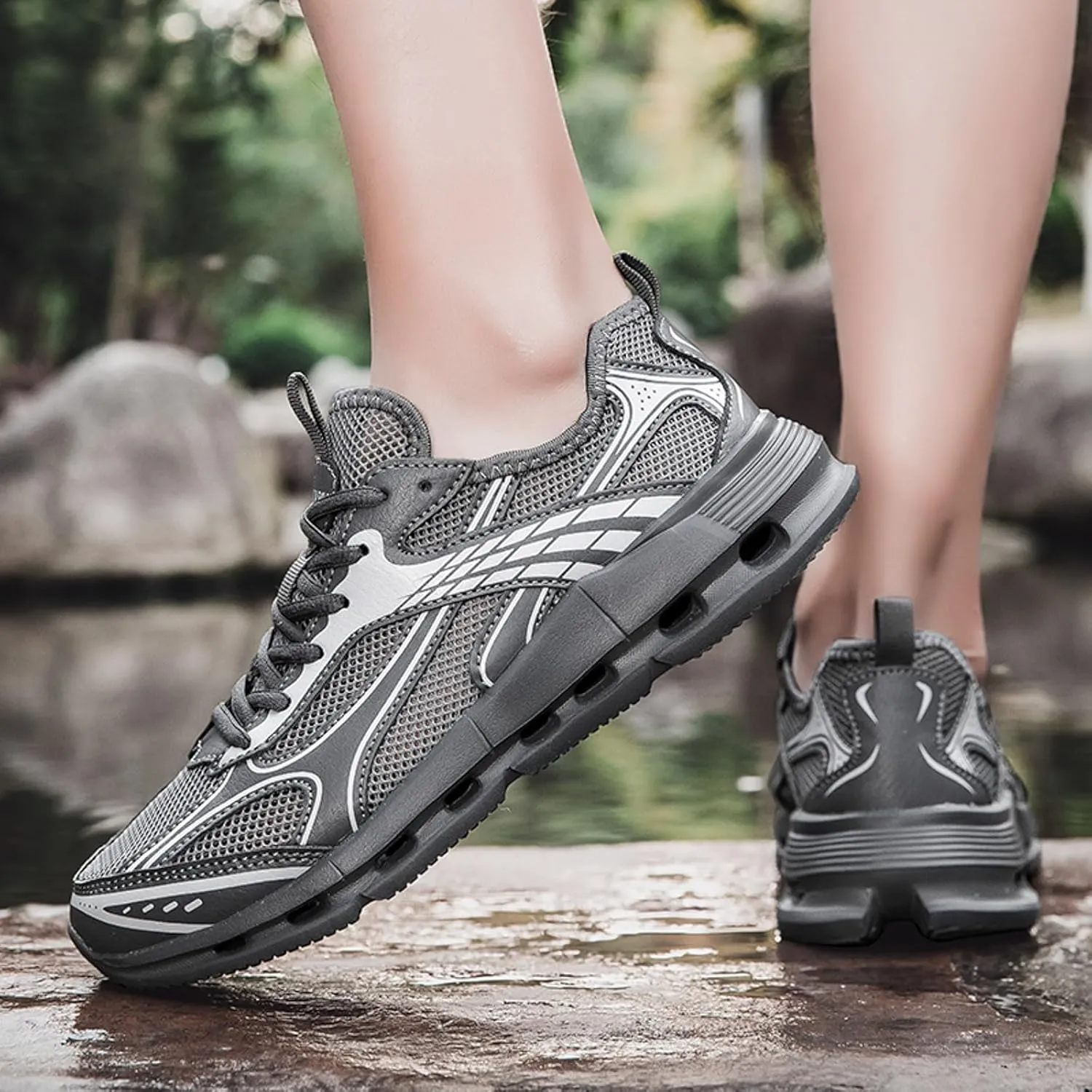 Breathable Walking Shoes for Men Comfortable Breathable Lightweight Tennis Shoe Men's Comfortable Canvas Shoes