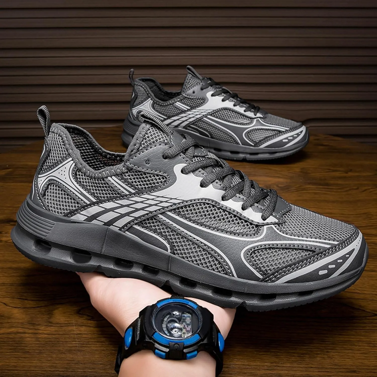 Breathable Walking Shoes for Men Comfortable Breathable Lightweight Tennis Shoe Men's Comfortable Canvas Shoes