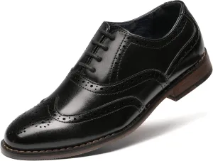 Bruno Marc Boy's Prince-K2 Classic Oxfords Wingtip Dress Shoes