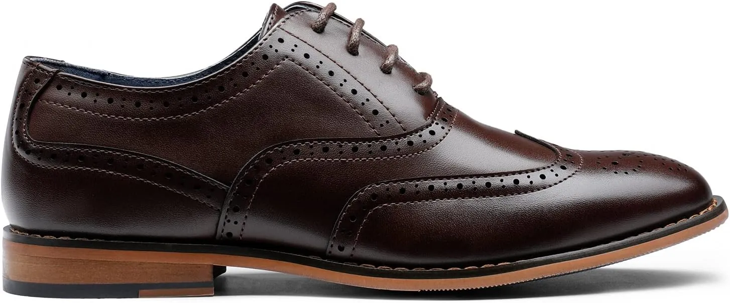 Bruno Marc Boy's Prince-K2 Classic Oxfords Wingtip Dress Shoes