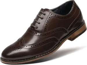 Bruno Marc Boy's Prince-K2 Classic Oxfords Wingtip Dress Shoes