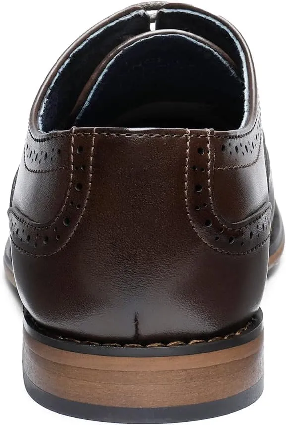 Bruno Marc Boy's Prince-K2 Classic Oxfords Wingtip Dress Shoes