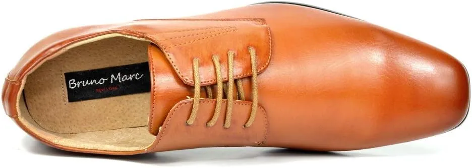 Bruno Marc Men's Classic Modern Formal Oxfords Lace Up Leather Lined Dress Shoes