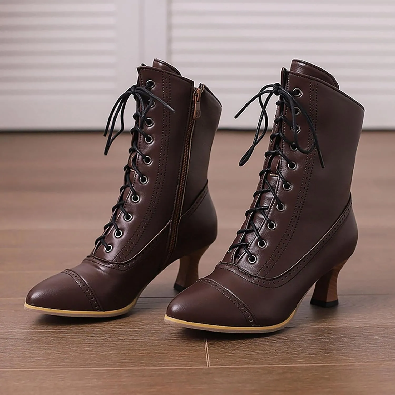 Chelsea Boots Women Low Heel Settle Heel Boots for Women Ankle Booties Sexy Leather Side Zipper Boots Fall Dressy Ankle Keen