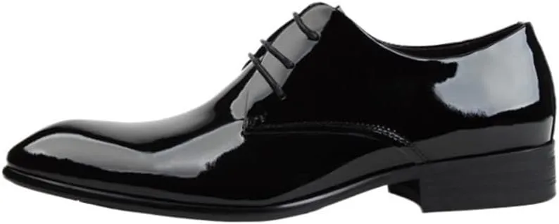 Classic Cap Toe Oxfords Lace Up Lug Sole Breathable Comfy Non Slip Leather Shoes Work Office Business Dress Shoes