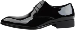 Classic Cap Toe Oxfords Lace Up Lug Sole Breathable Comfy Non Slip Leather Shoes Work Office Business Dress Shoes