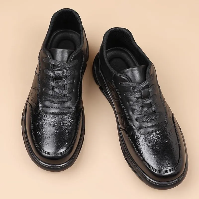 Classic Medallion Toe Derby Dress Shoes Genuine Leather Upper Corporate Presentations Wedding Parties Memory Foam Insole