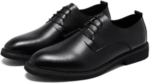 Classic Men's Leather Dress Shoes Men Formal Business Lace Up Wingtip Oxford Shoes