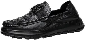 Classic Style Men's Oxford Shoes Genuine Leather Formal Business Dress Shoes Slip-Resistant Rubber Sole