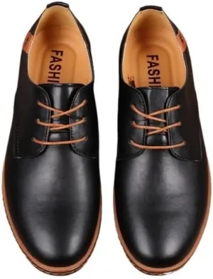 Classic Wingtip Brogue Shoes in Polished Leather with Cushioned Arch Support, Perfect for Long Hours Standing in Office