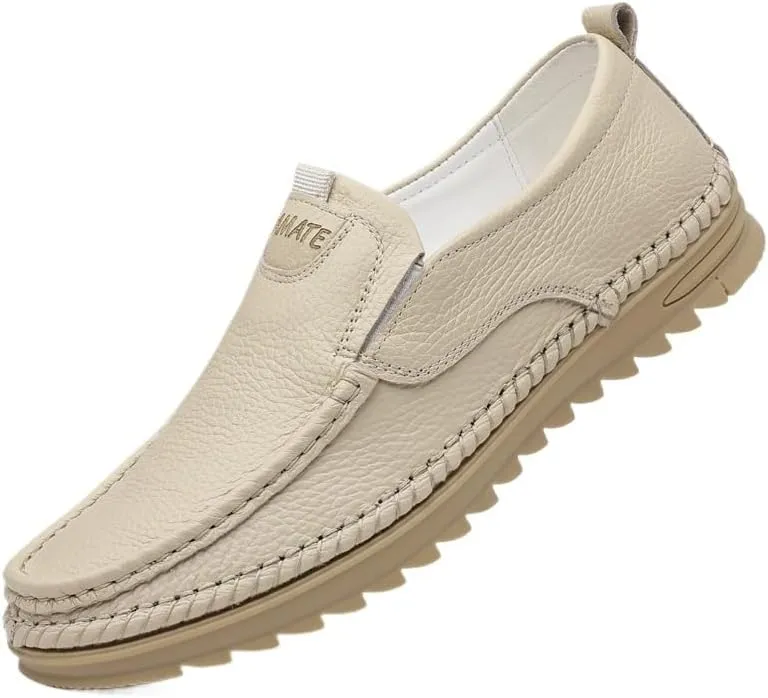 Contemporary Cap-Toe Oxford Dress Shoes for Men - Lightweight Flexible Design with Oil-Resistant Rubber Sole