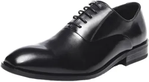 Contemporary Men's Business Casual Sneakers Oxford-Inspired Design with Insoles & Flex Grooves