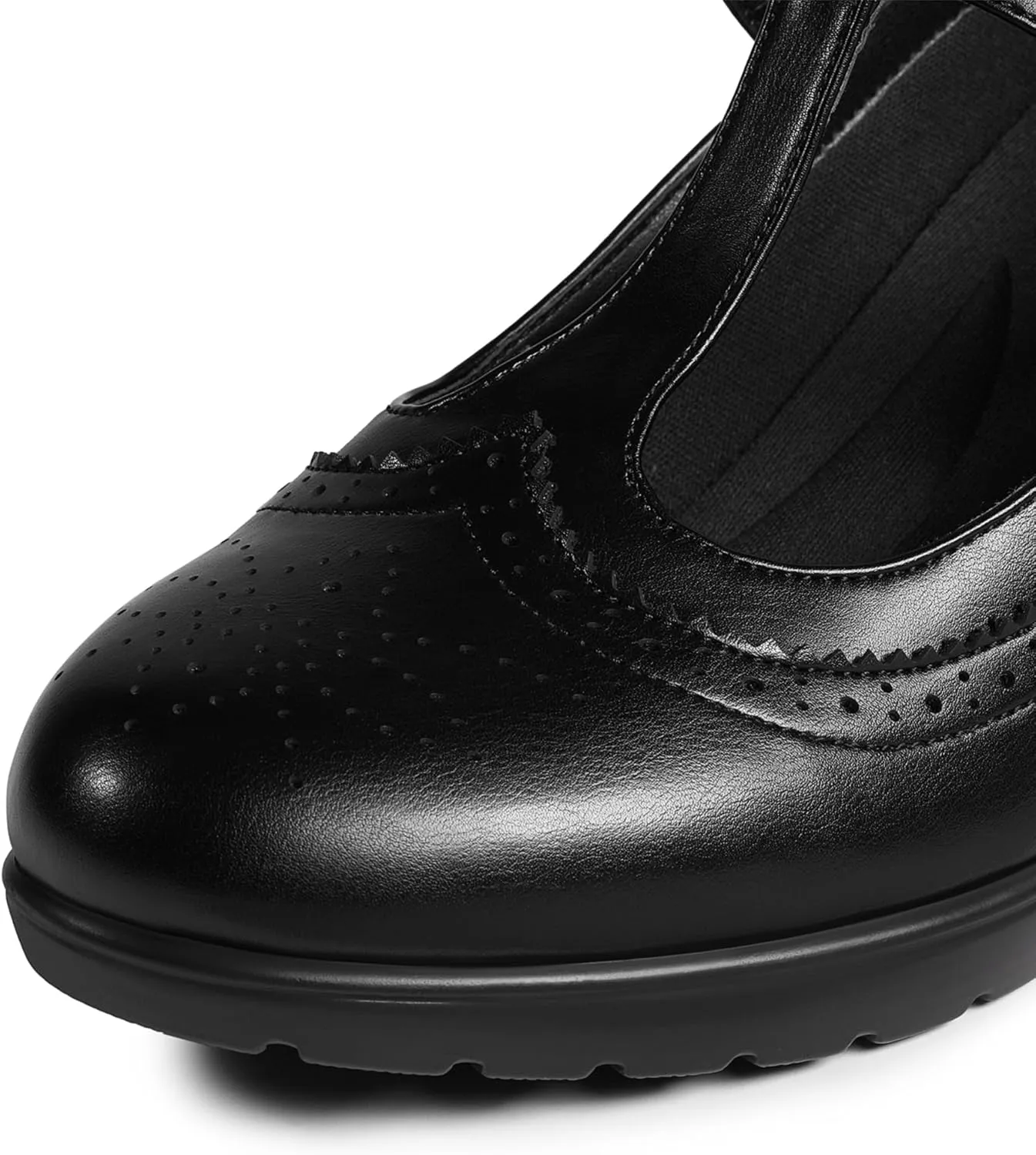 DREAM PAIRS Women's Classic Oxfords Heels T-Strap Dress Shoes