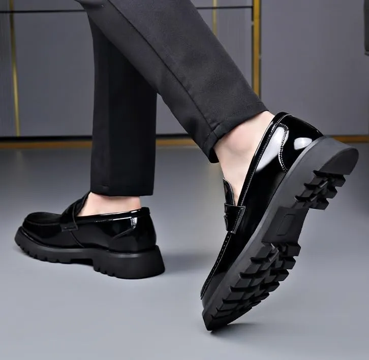 Dress Shoes Mens Modern Classic Slip On Oxfords Leather Men's Lace-up Oxfords Luxury Brown Mens Dress Shoes