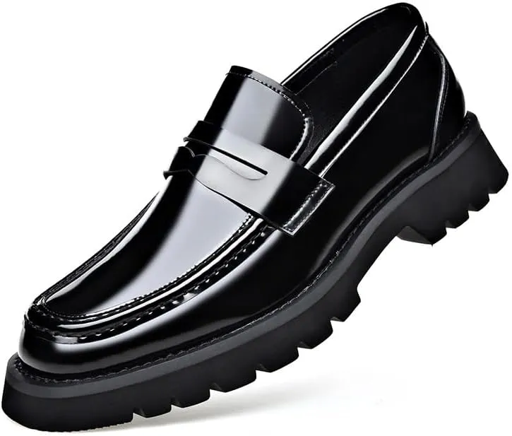 Dress Shoes Mens Modern Classic Slip On Oxfords Leather Men's Lace-up Oxfords Luxury Brown Mens Dress Shoes