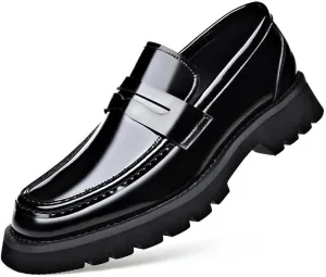 Dress Shoes Mens Modern Classic Slip On Oxfords Leather Men's Lace-up Oxfords Luxury Brown Mens Dress Shoes