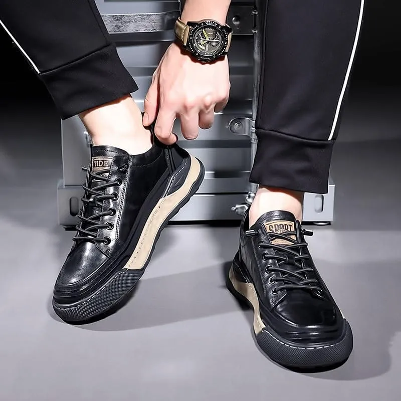 Elegant Men's Brogue Derby Shoes with Perforated Accents and Comfortable Leather Insole