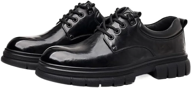 Elegant Men's Brogue Oxford Shoes with Perforated Patterns and Comfortable Cushioned Insole