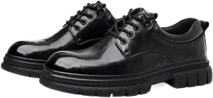 Elegant Men's Brogue Oxford Shoes with Perforated Patterns and Comfortable Cushioned Insole