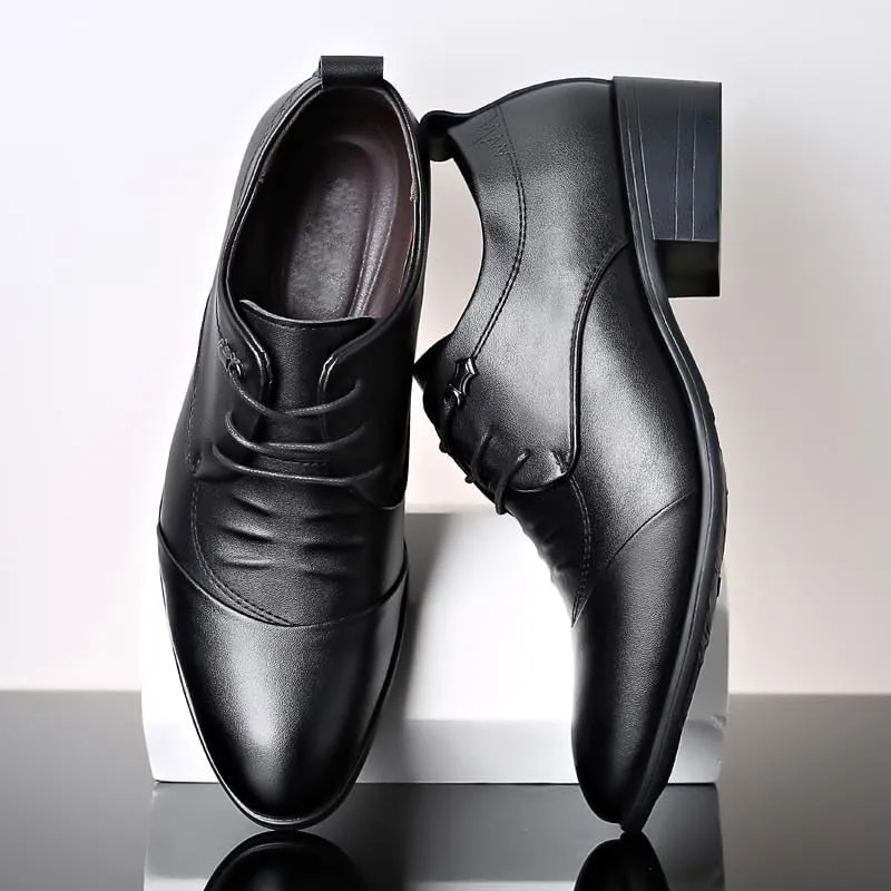 Elegant Men's Cap Toe Oxford Shoes Professional Business Attire Genuine Leather with Breathable Lining