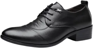 Elegant Men's Cap Toe Oxford Shoes Professional Business Attire Genuine Leather with Breathable Lining