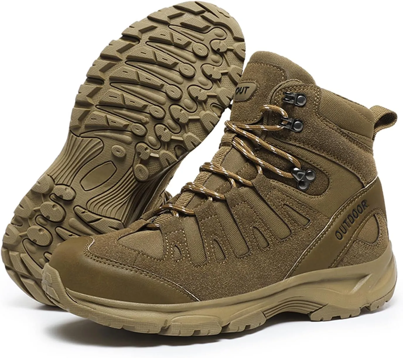 Eliogn Men's Training Boots Hiking Shoes Military Tactical Combat Outdoor Jungle Work Boots