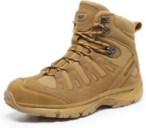 Eliogn Men's Training Boots Hiking Shoes Military Tactical Combat Outdoor Jungle Work Boots