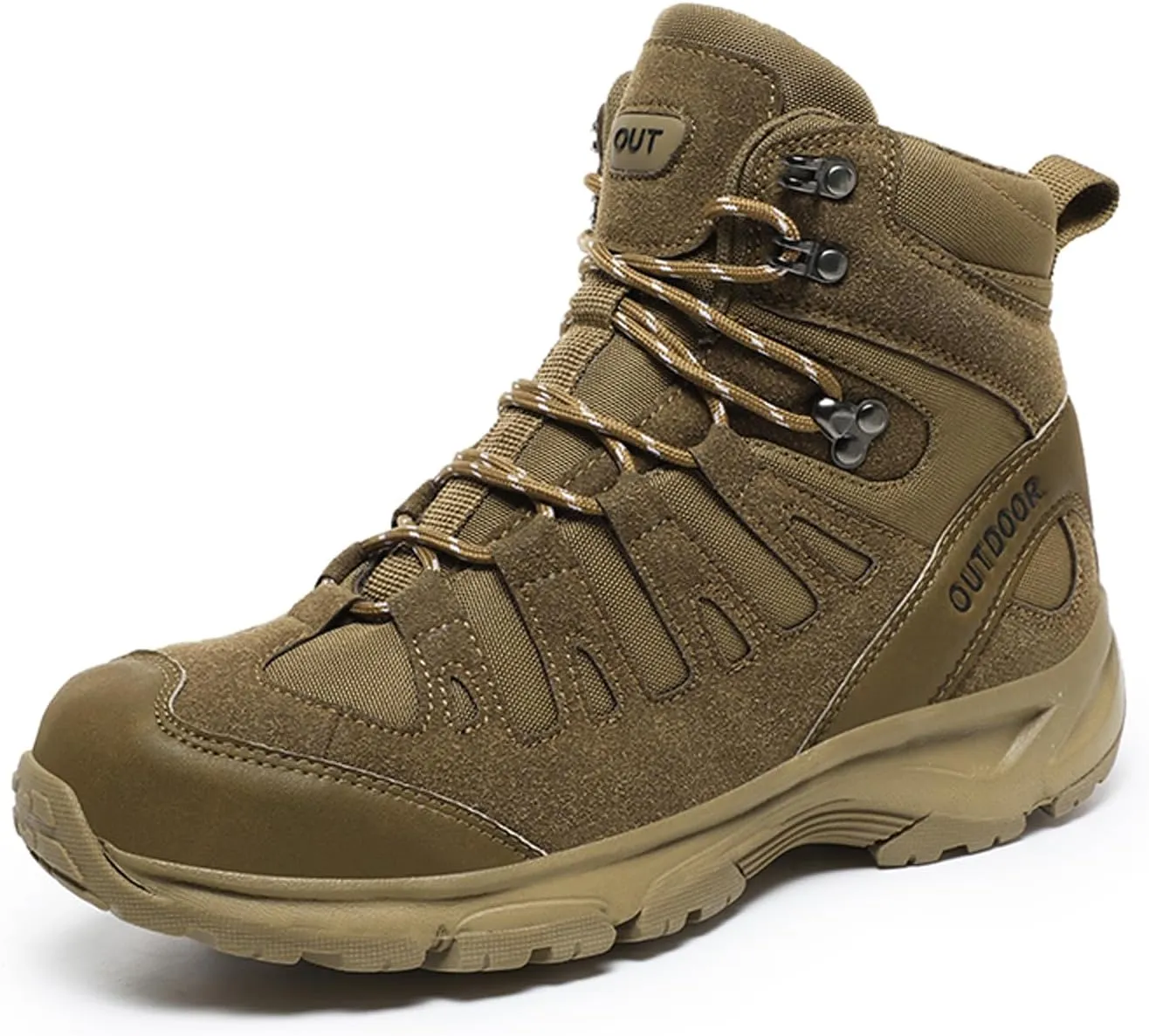 Eliogn Men's Training Boots Hiking Shoes Military Tactical Combat Outdoor Jungle Work Boots