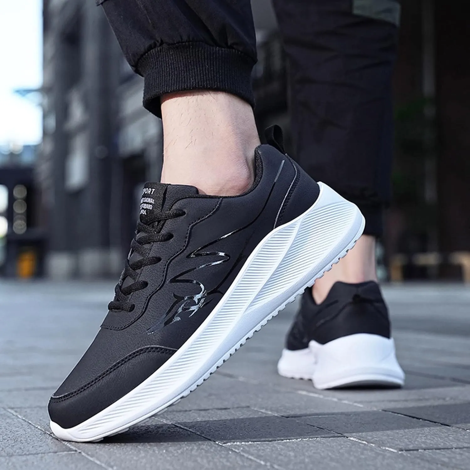 Fashion Orthopedic Sneakers for Men Breathable Casual Comfortable Walking Sneaker Lightweight Minimalist Shoes