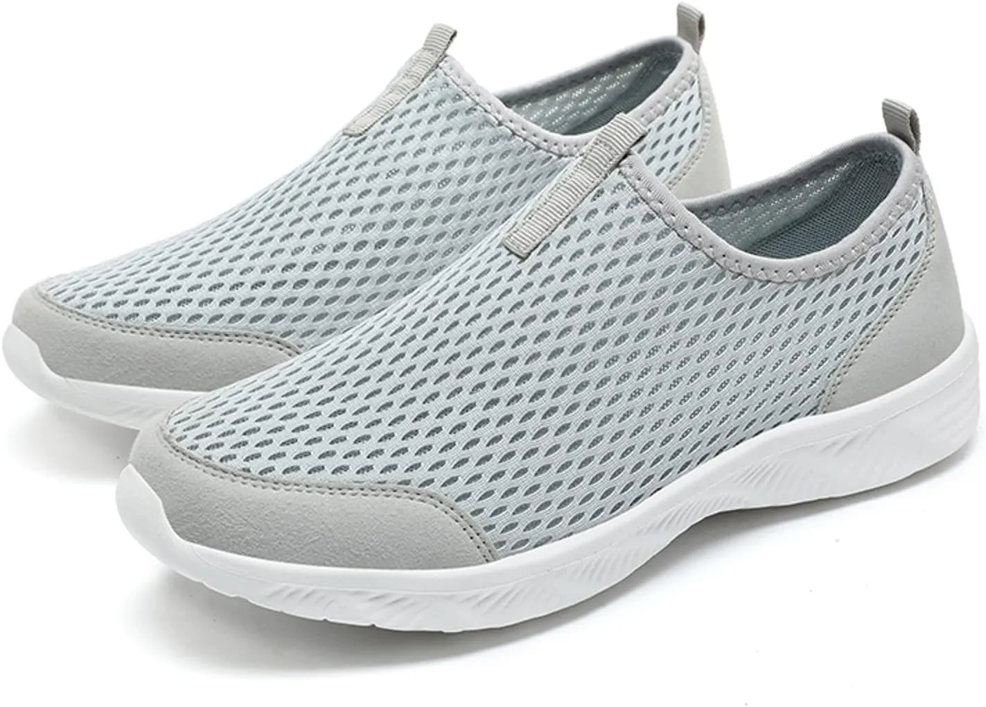 Fashion Sneaker Lace-Up Men Sports Shoes Fashionable Simple and Pure Color Mesh Hollowed Out Breathable Comfortable and