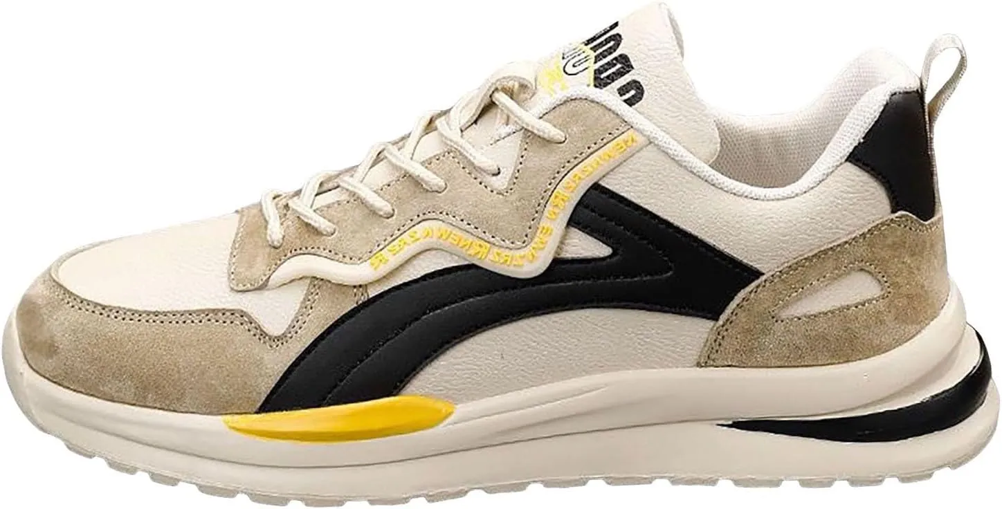 Fashion Sneaker Lace-Up Men's Shoes Breathable Spring Trend Versatile Sports Leisure Gump Running Dad Shoes