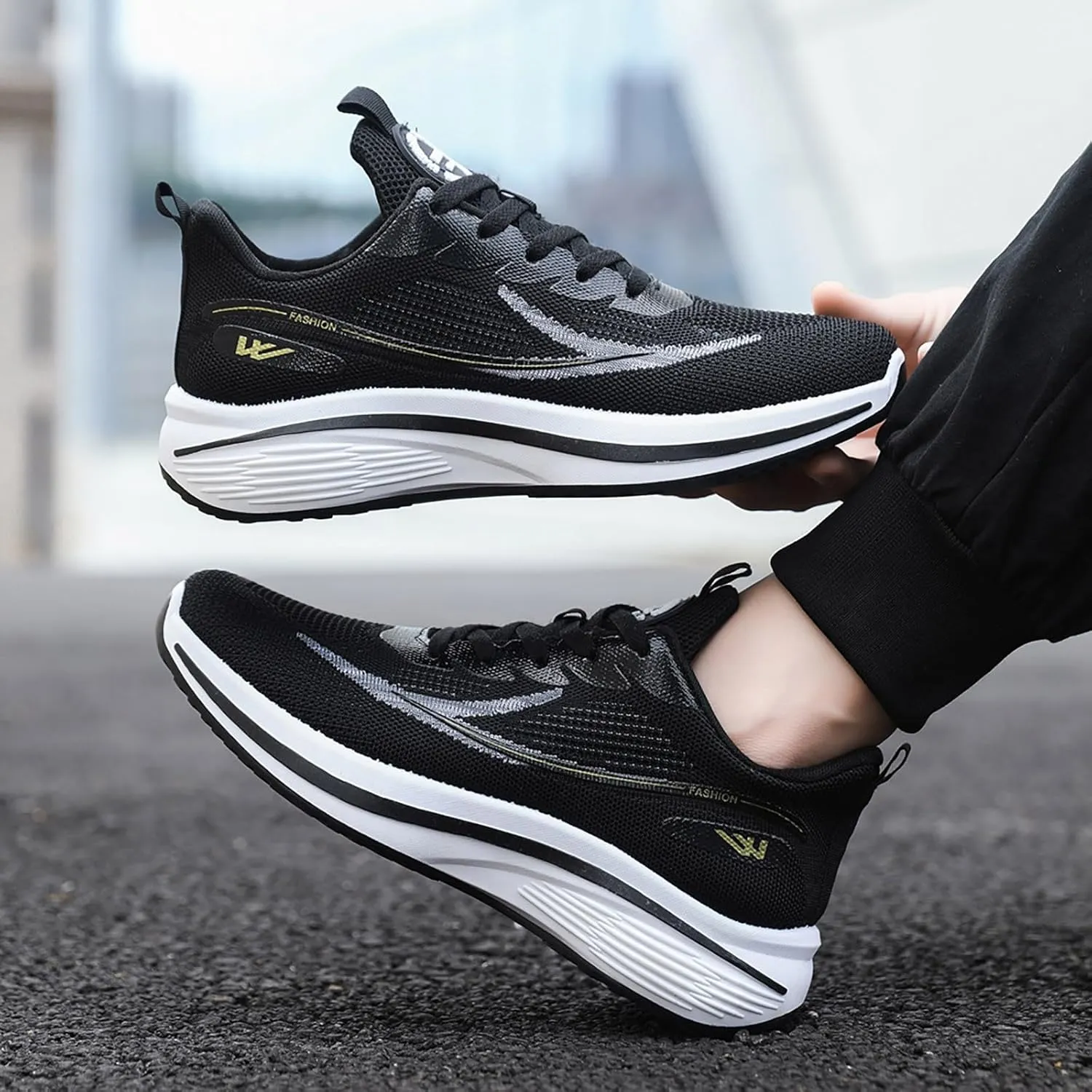Fashionable Versatile Trendy and Breathable Running Trainers Balanced Lightweight Shockabsorbing Sneaker for Men