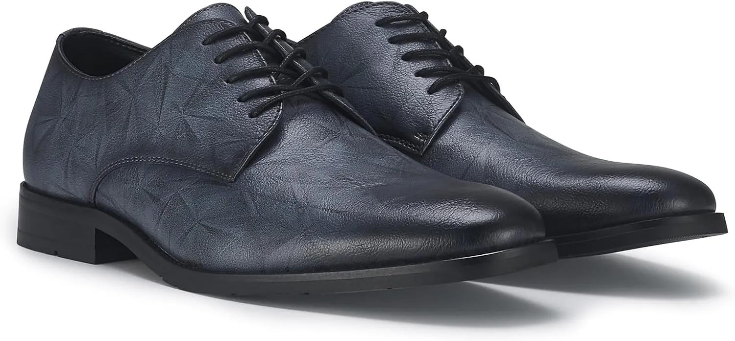 Ferro Aldo Men's Classic Round-Toe Fashion Derby Dress Shoes